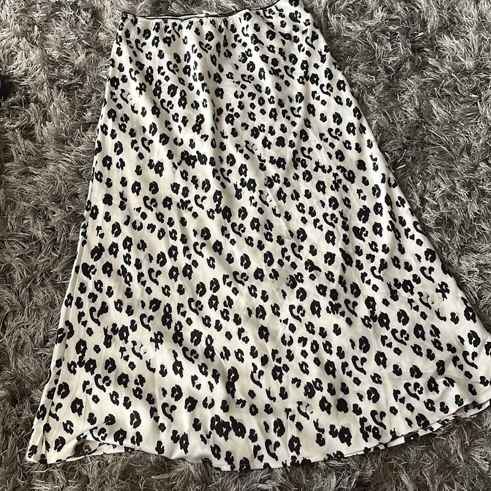 A-Line Cheetah Print Skirt